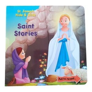 Joseph Hide & Slide Saint Stories Book - Blue and Pink